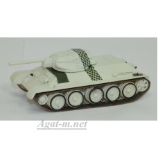 Масштабная модель Средний танк Т-34-76, белый